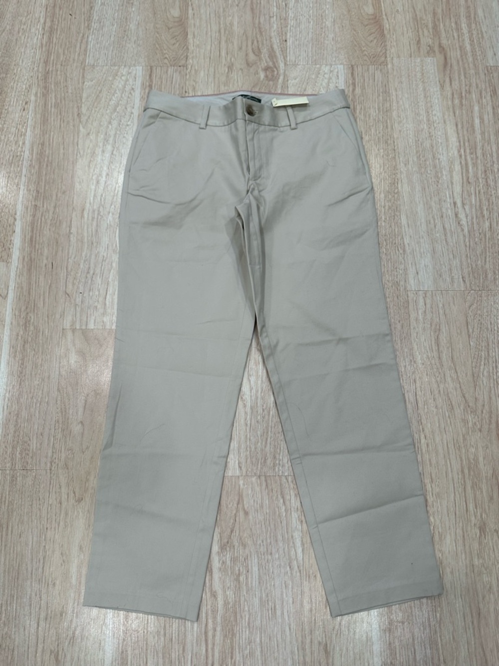 Women’s  Straight Fit Chino Ankle Pants in Light Beige Size 6